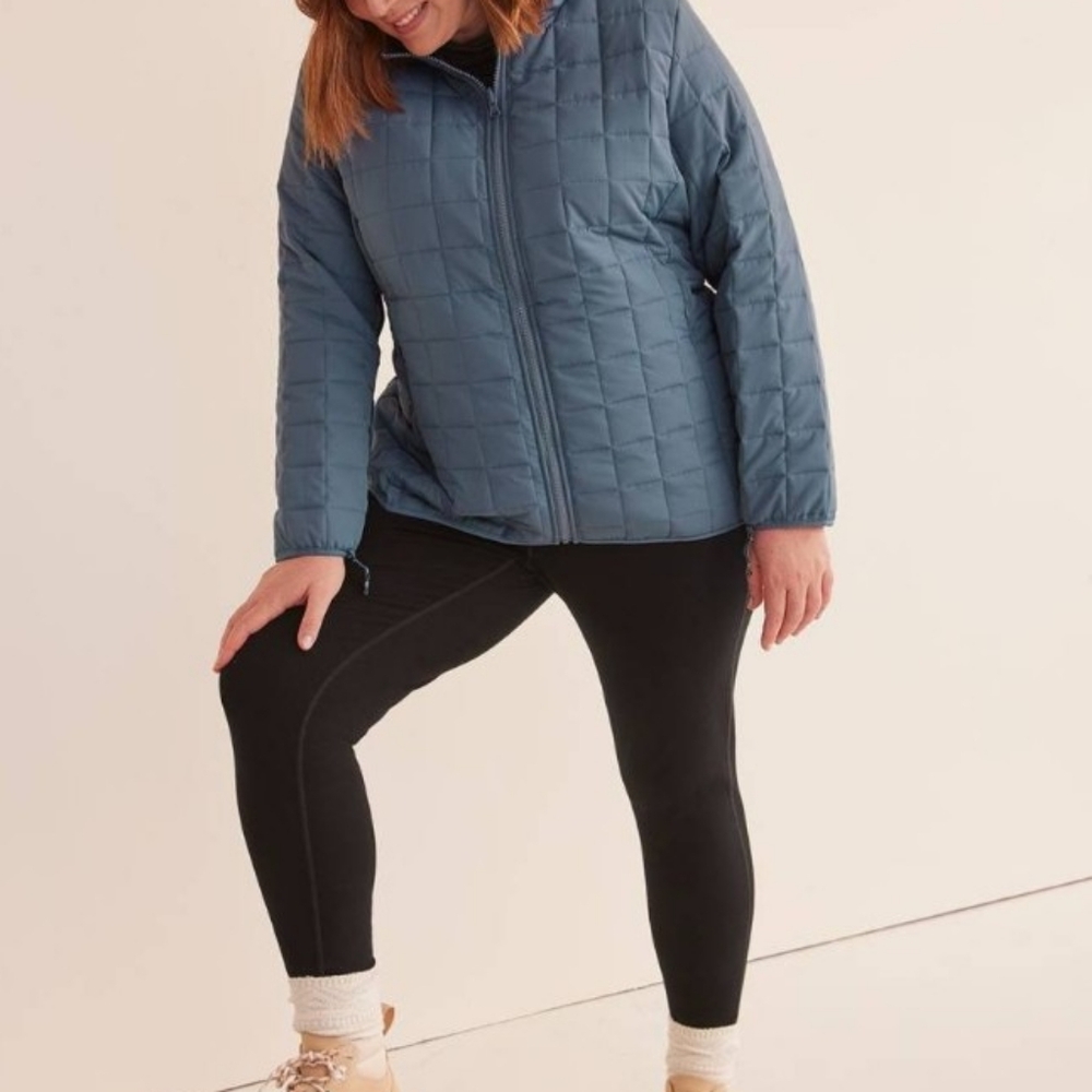 NEW 3-in-1 convertible jacket 3 season soft steel blue - New